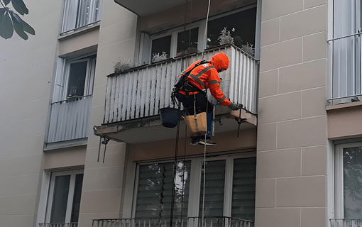 Réhabilitation des balcons d'une résidence